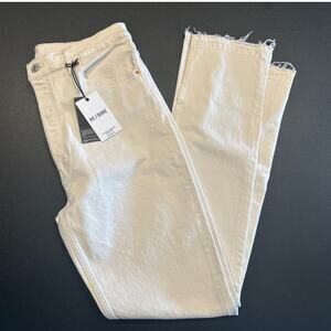NWT RE/DONE 70s Ultra High Rise Stove Pipe Jeans – White, Size 32 (33” Inseam)